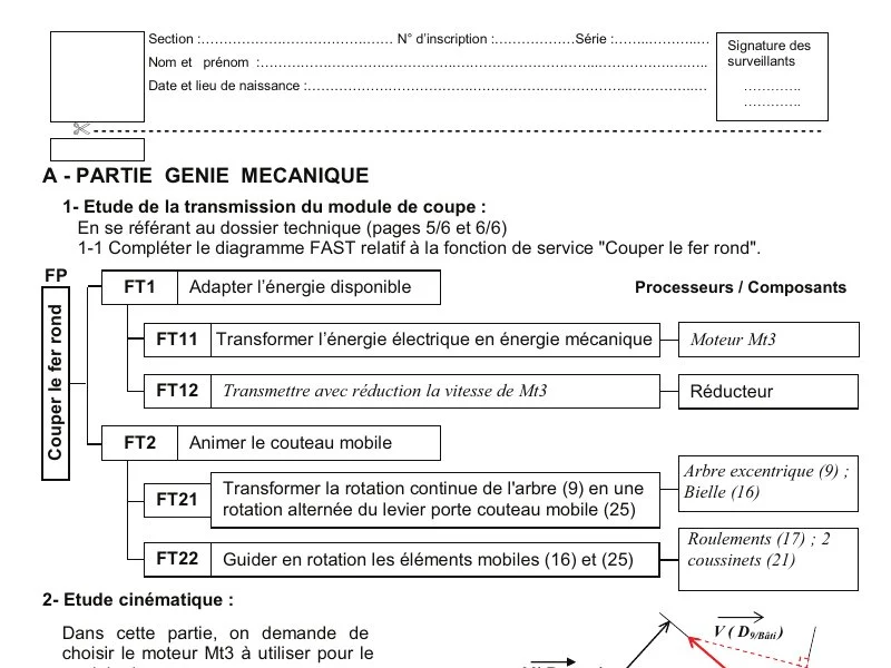 Correction Bac Technique 2010 Session Principale