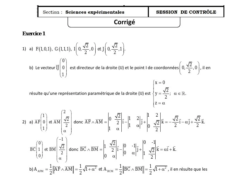 Correction Maths Bac S.Exp. 2013 Rattrapage