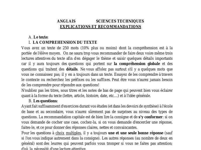 Correction Anglais Bac 2017 : Rattrapage ST