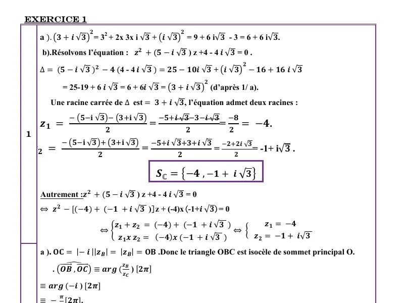 Correction Bac Maths 2019 Rattrapage Sciences Techniques