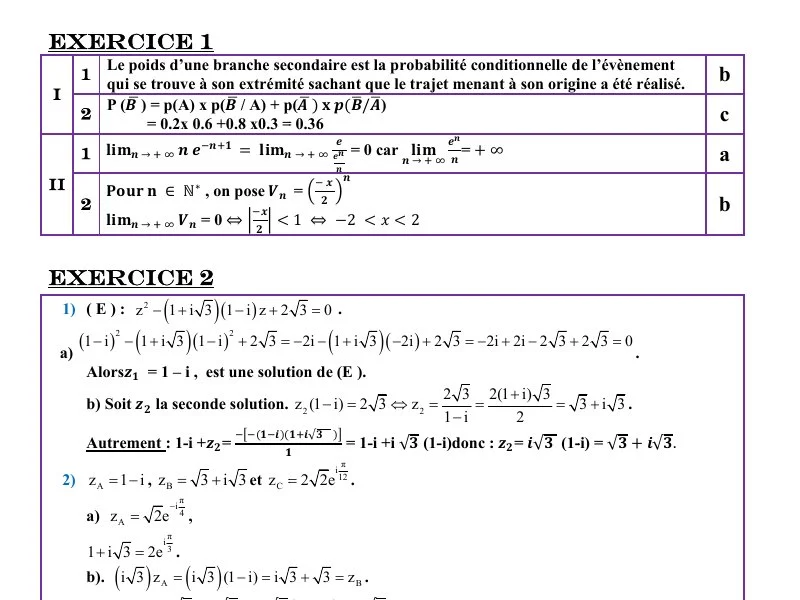 Bac 2019 Maths (ST) : Correction Examen Principal