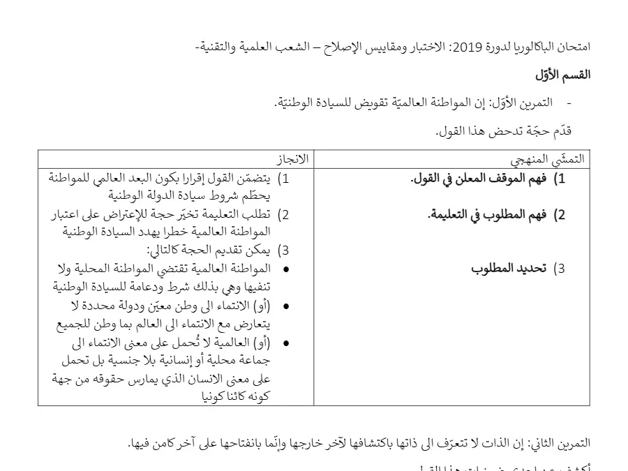 الإعلامية – فرض لتلاميذ البكالوريا رقم 18