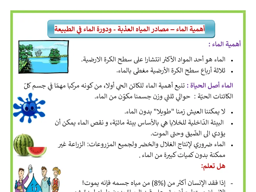 الإيقاظ العلمي – بحث لتلاميذ السنة الأولى ابتدائي رقم 10