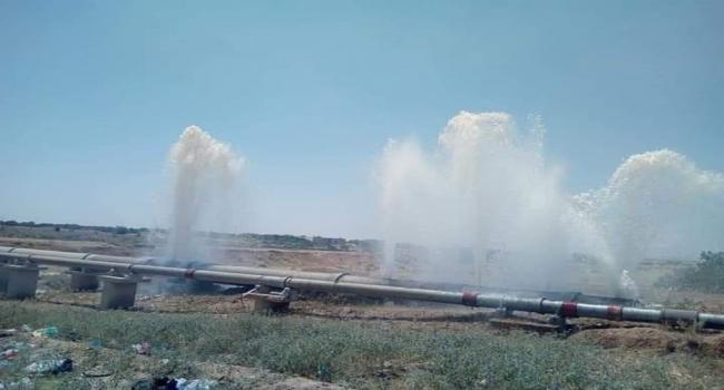 احتجاجا على انقطاع الماء: تهشيم وتكسير قنوات جلب المياه بمنطقة قنطرة الضبايعية بجلمة